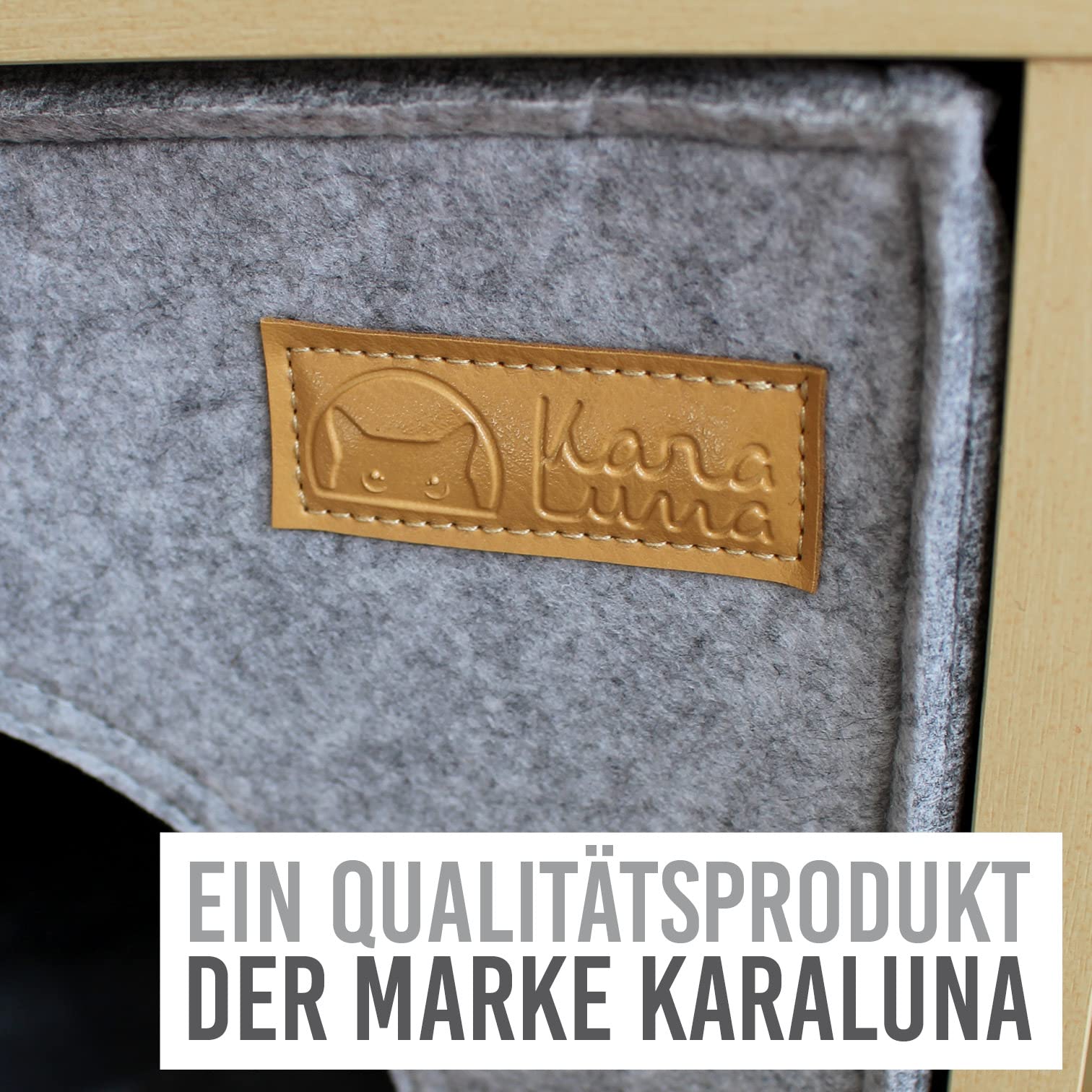 Katzenhöhle Filz fürs Regal z.B. IKEA Kallax oder Expedit I Kuschelhöhle Regal I Katzenhöhle für 2 Katzen oder große Katzen I Katzen Schlafplatz Katzenkorb Filz (Hellgrau)