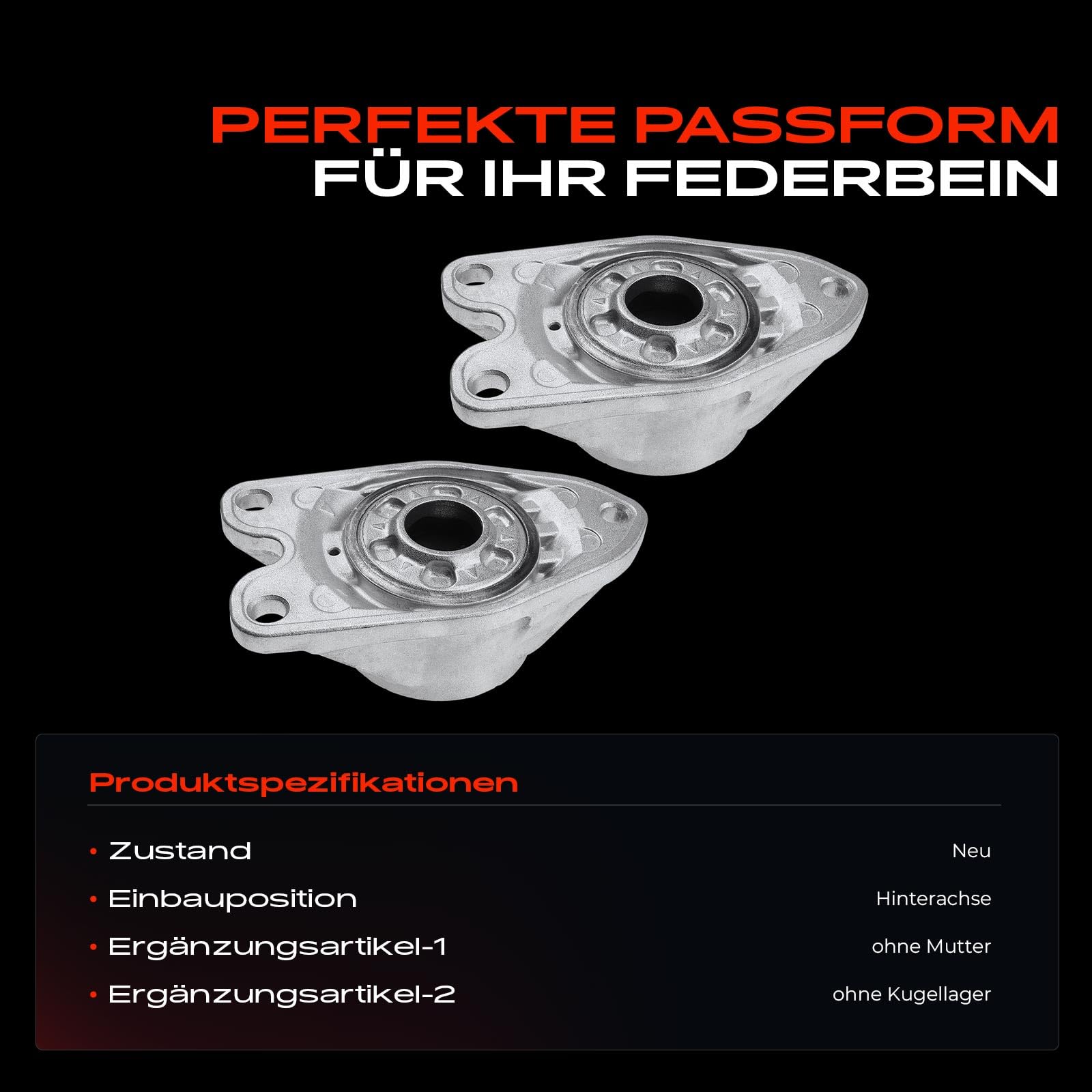 Frankberg Cuscinetto del montante Cuscinetto di supporto della sospensione Posteriore Compatibile con Serie 1 F20 Serie 3 Touring F31 M.i.n.i F56 X1 F48 2 Active Tourer F45 Replace# 33506862725