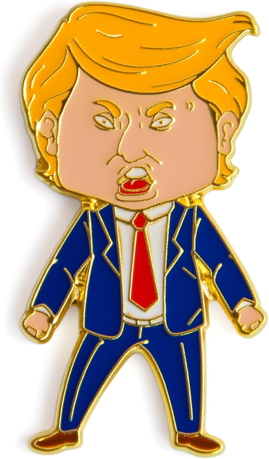 Happy Trump Pin,Happy Trump Lapel Pin, Premium Enamel Pins for Backpack Hat Bags Jacket Coat Badge（Designed in US in 2020）
