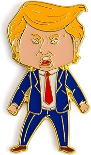 Happy Trump Pin,Happy Trump Lapel Pin, Premium Enamel Pins for Backpack Hat Bags Jacket Coat Badge（Designed in US in 2020）