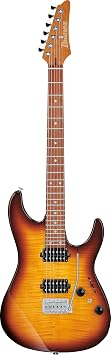 Ibanez AZ24S1F Standard 6-String Right-Handed Electric Guitar with Roasted Maple Neck and Jatoba Fretboard Violin Sunburst
