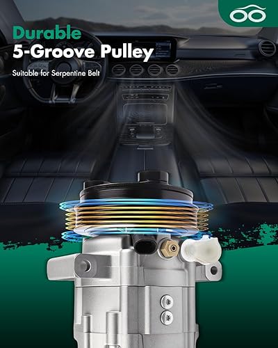 Miniatura 5 de SCITOO Compresor de CA apto para Saturn L100 L200 L300 LW200 2.2L 2001 2002 2003 2004 CO 10679JC compresor de aire acondicionado