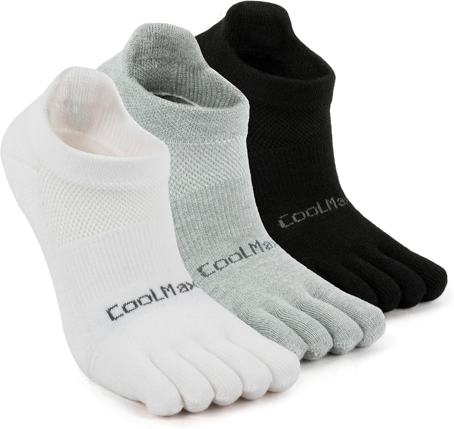 Ankle Running Toe Socks, Athletic Cool Feel & Quick Dry Fabric, Arch Support, Five-Toe Design for Sports Enthusiasts