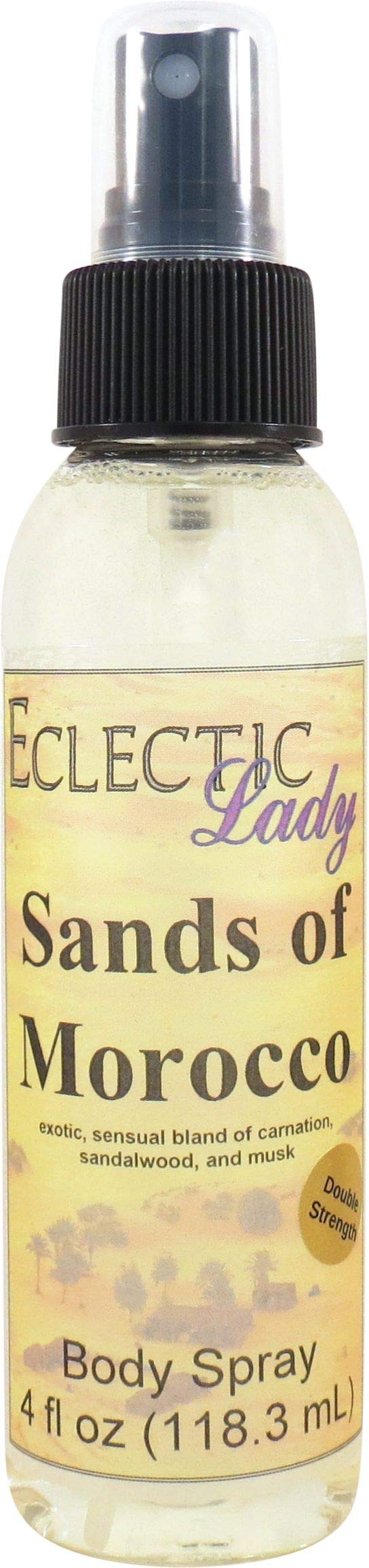 Eclectic Lady Sands Of Morocco Body Spray, Double Strength, 4 ounces, Body Mist for Women with Clean, Light & Gentle Fragrance, Cologne with Soft, Subtle Aroma For Daily Use