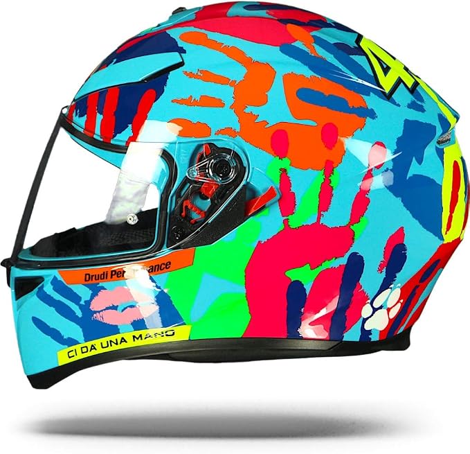 agv k3 5 continents uk AGV K-3 SV E2205 Top Plk Helmet, Five Continents, Size Large : Amazon.co.uk:  Automotive