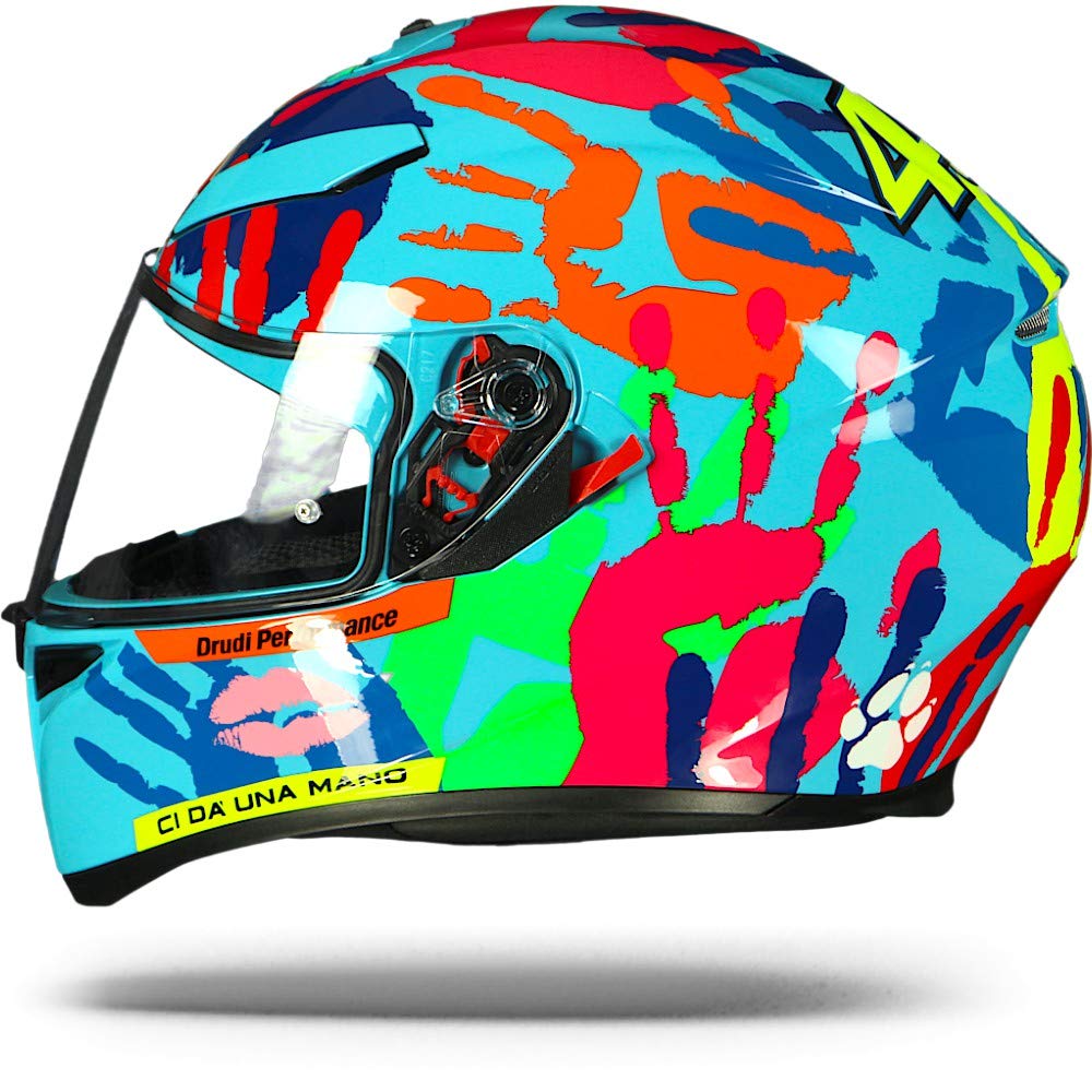 agv k3 helmet 2014 0301A0EY_014_XL K-3 SV E2205 Top PLK Blue Size XL Automotive ESCAPE 14