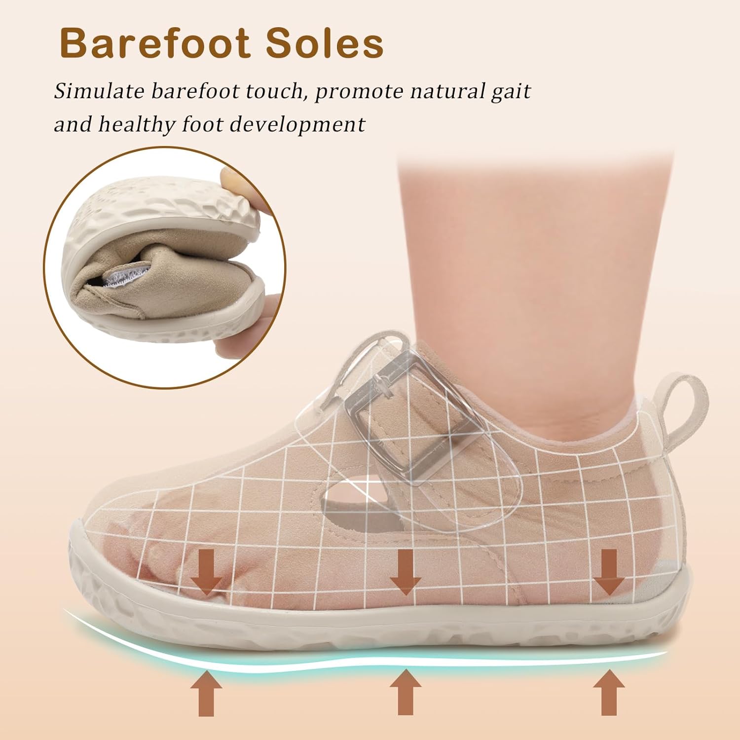 JOINFREE Toddler Shoes Girls Boys Lightweight Dress Shoes Wide Barefoot Flats Fashion School Shoe Kids Fall Walking Sneakers - Image 5