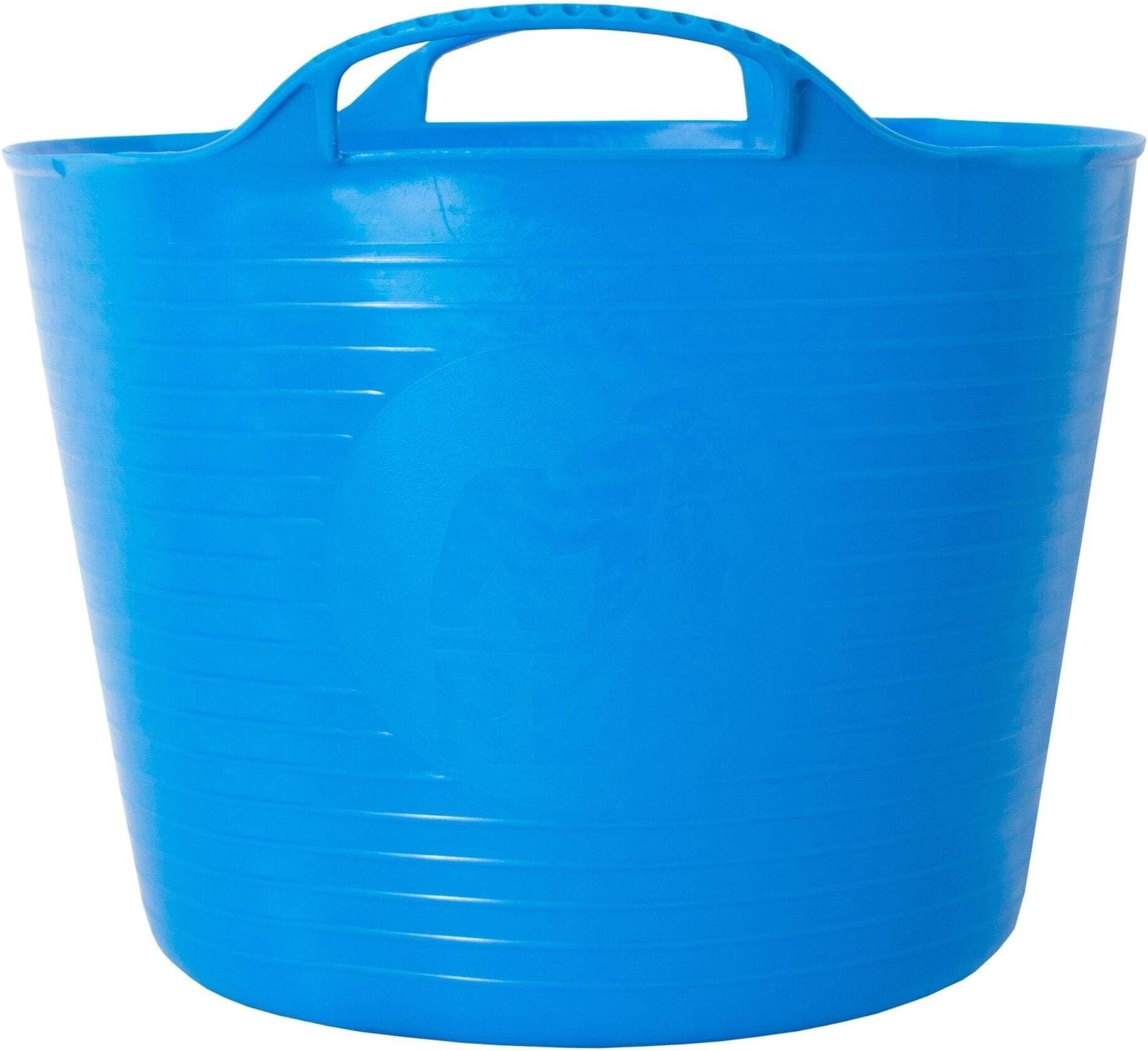 Decco Tubtrugs 14L Small Flexible 2-Handled Recycled Tub, Blue