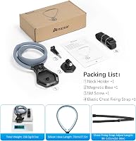 AMAZEAR Mágneses Nyakpánt Tartó DJI Action 5 Pro/OSMO 360 GoPro Hero 13 Insta360 Ace Pro Mellkasi Rögzítés 9