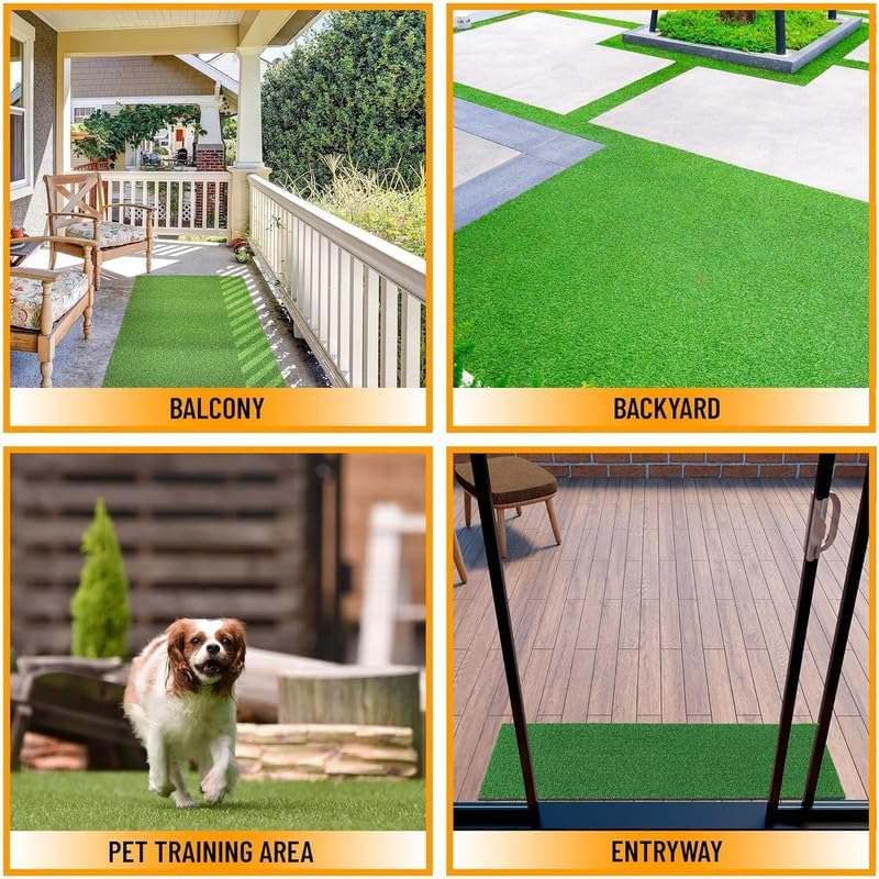 Golf Putting Green Artificial Grass Turf, 3FT x 10FT Indoor Outdoor Golf Training Mat with Realistic Synthetic Fake Turf, Multi-Sport Use for Baseball, Football, Gym