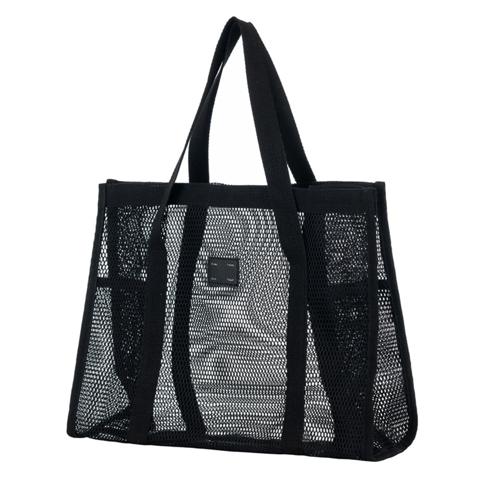 matumou Mesh Beach, Lightweight Large Capacity Storage, Hollow-Out Quick Drain Ultra Light Tote for Travel Toiletry