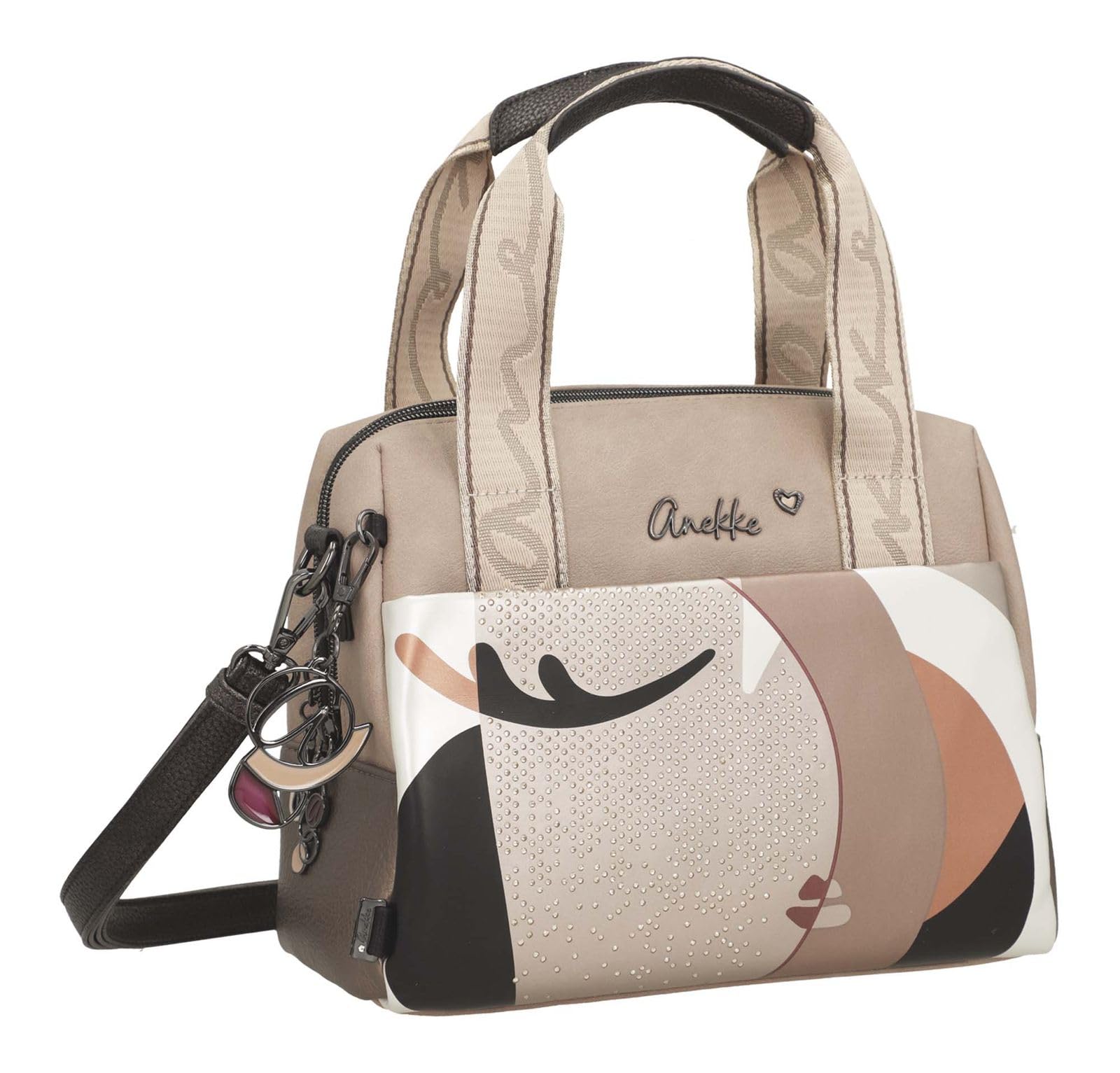 Anekke bolso bandolera Muse Eikon Short Handle Bag Multicolor marrón topo
