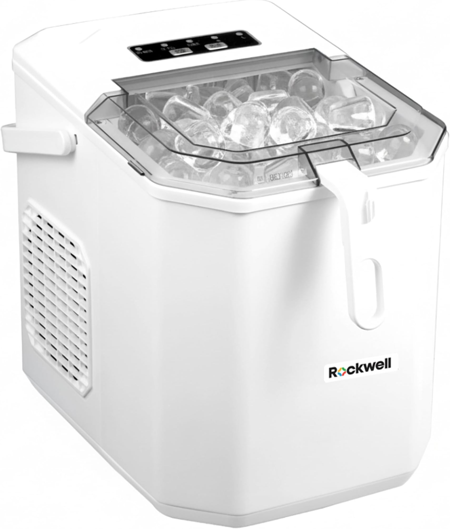 IM12WP Countertop Ice Maker Machine|9 Bullet Ice Cubes in 8-10 Minutes| 1 year warranty| Portable Ice Maker Machine with Self-Cleaning for Home/Kitchen/Office/Party – White
