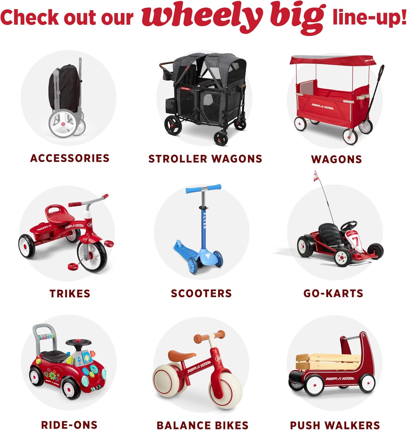 Woman demonstrating the one-hand fold of the Radio Flyer City Luxe Stroll 'N Wagon