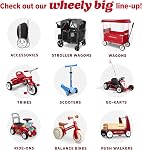 Radio Flyer City Luxe Stroll ‘N Wagon, Grey Push Wagon avec parent Caddy et poches de stockage interne, pliage Wagon pour 1+ Années (Exclusivité Amazone)