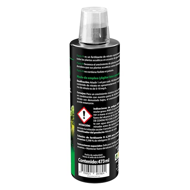 Foto 2 de 7 de Fertilizante Nitrógeno Acuario 473 ml - Plants N para Plantas