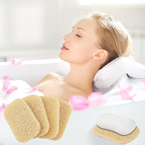 Miniatura 4 de 4 soportes ahorradores de jabón en barra para ducha, almohadillas autodrenantes para plato elevador de jabón, tapete para bandeja ahorradora de