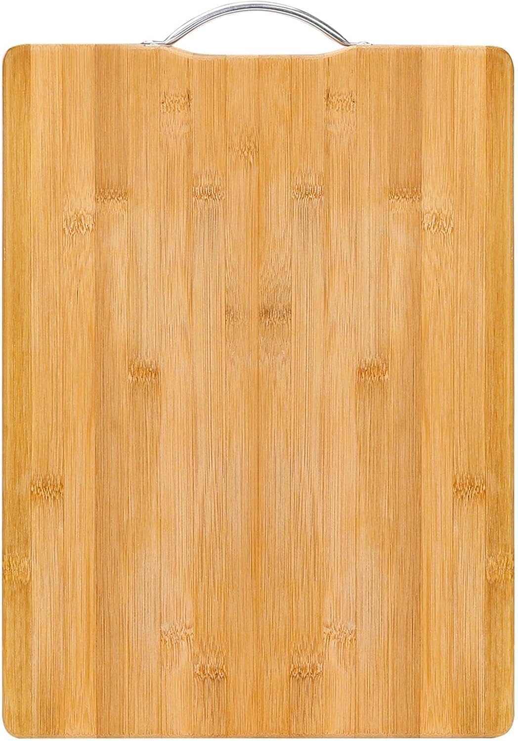 MOMENT Bamboo Cutting Board, Wooden Kitchen Cutting Boards with Handle for Chopping Meat, Vegetables, Fruits, Cheese, Meal Prep and Serving, 36x26x2cm