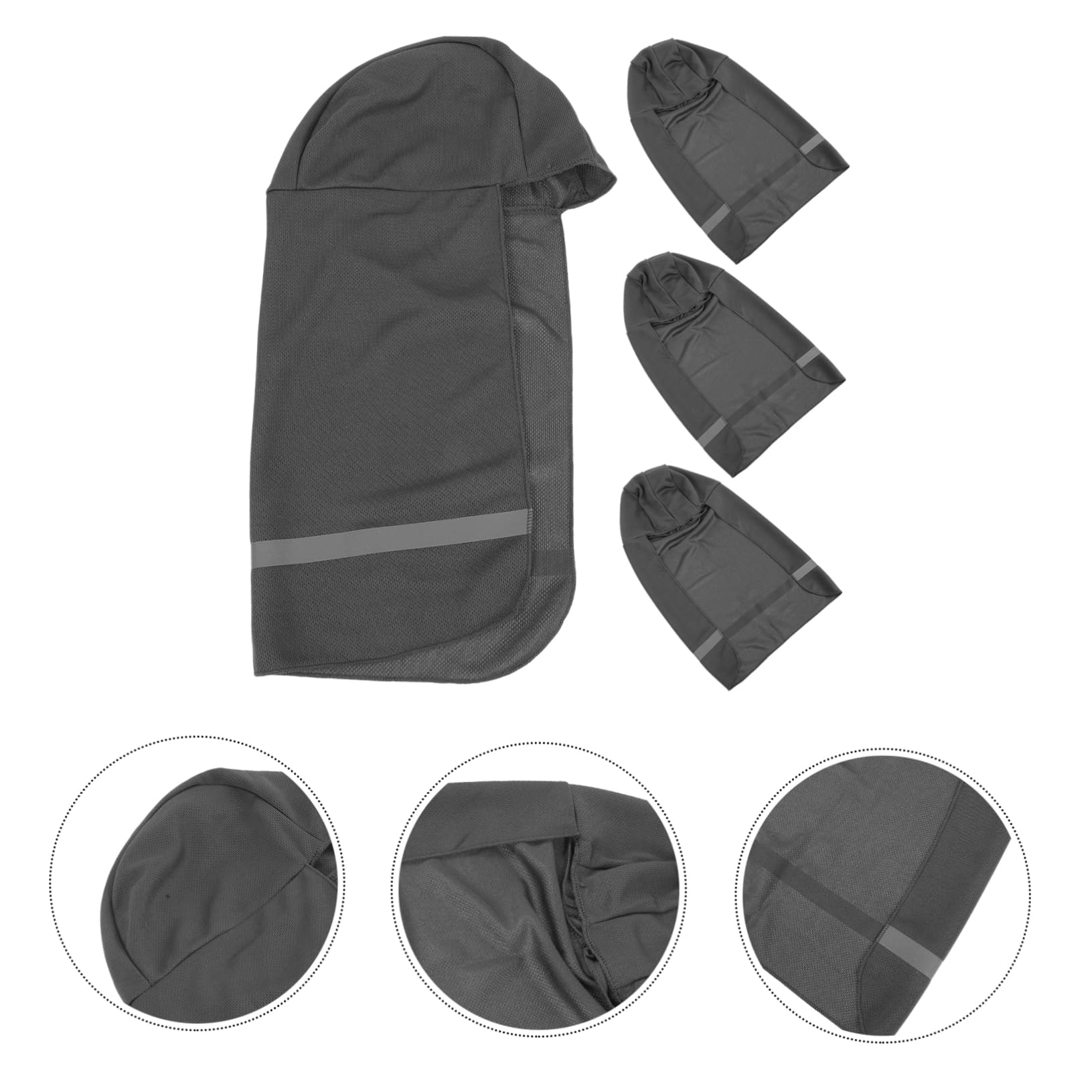 STOBOK Sonnenhut Hut Mit Sonnenblende Kühlung Faltbarer Nackenschutz Kühlendes Stirnband Uv Sonnenschutz Für Schutzhelm Schutzhelmvisier Mit Voller Krempe Stoff Dunkelgrau