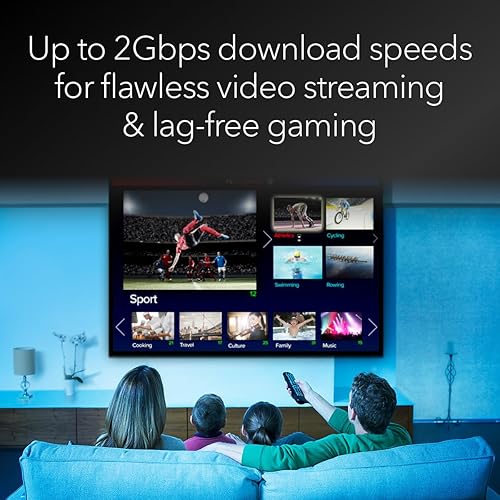 Miniatura 4 de NETGEAR Nighthawk DOCSIS 3.1 Cable módem de división mediaalta (CM3000-1AZNAS)  Aprobado para las velocidades más rápidas de hoy  Funciona con todos