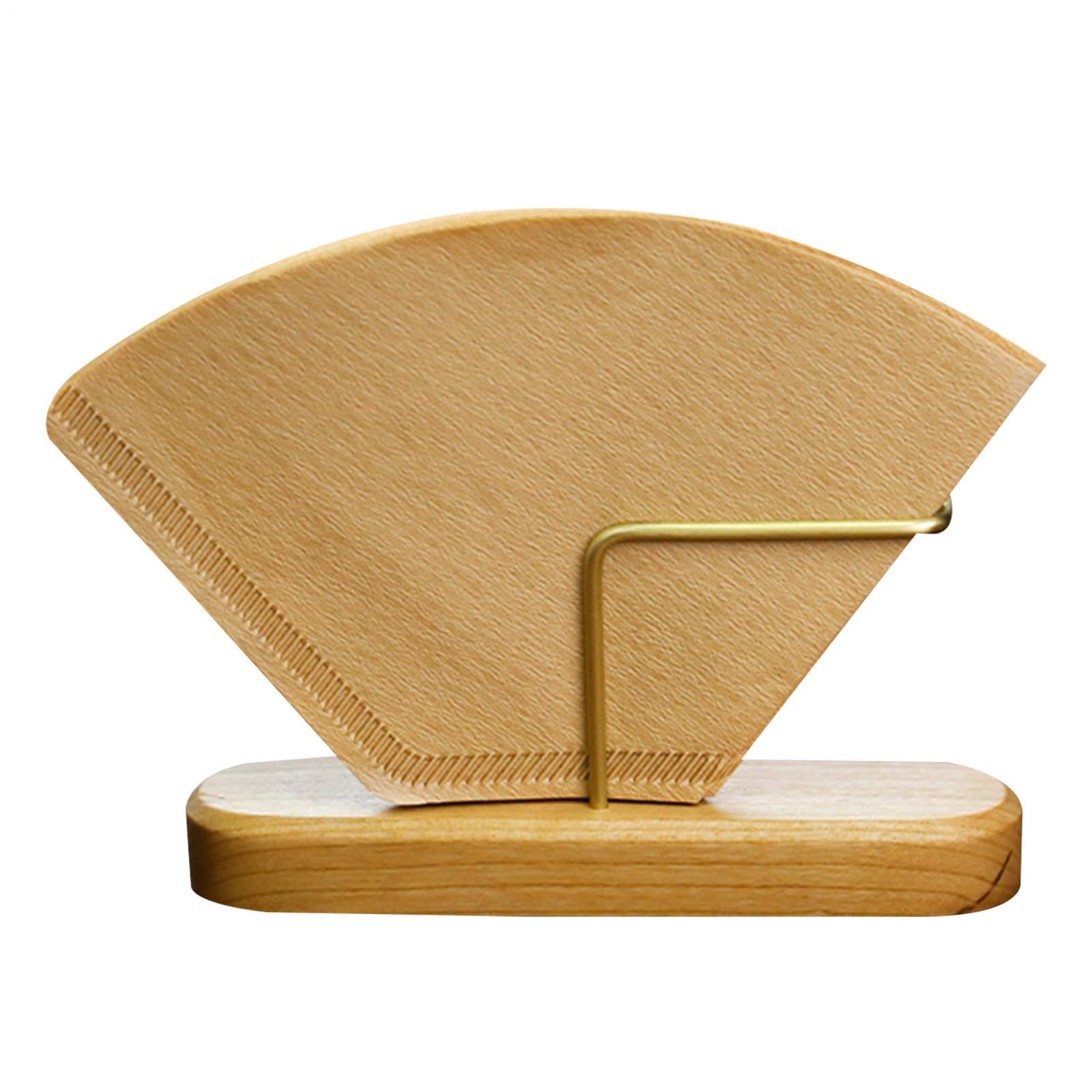 Support de filtre à café bois support de rangement antidérapant conique