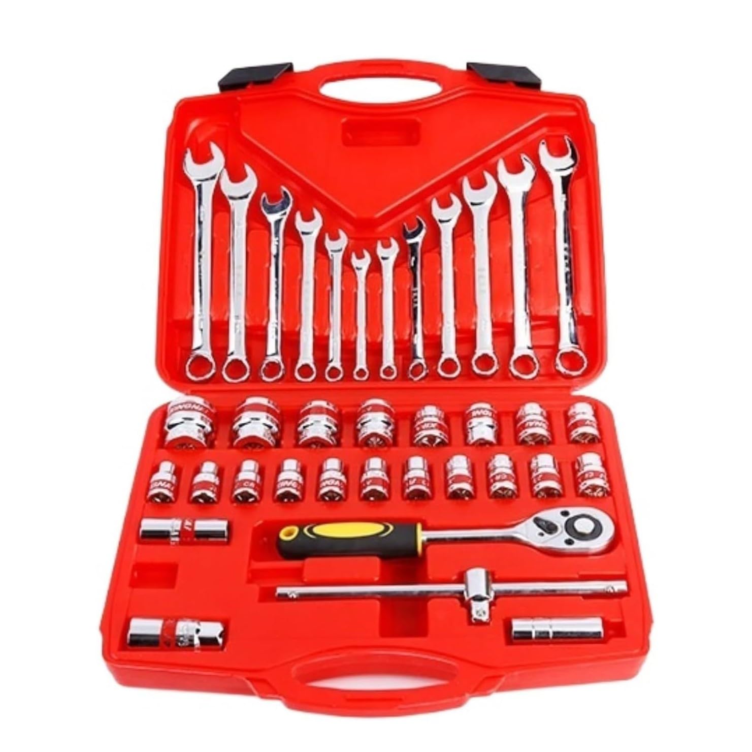 Coffret d'outils de réparation à Main Coffret à Outils 37 pièces Jeu de cliquets Clé à cliquet avec boîte à Outils de Rangement pour kit d'outils de réparation de Voiture wljdp240511
