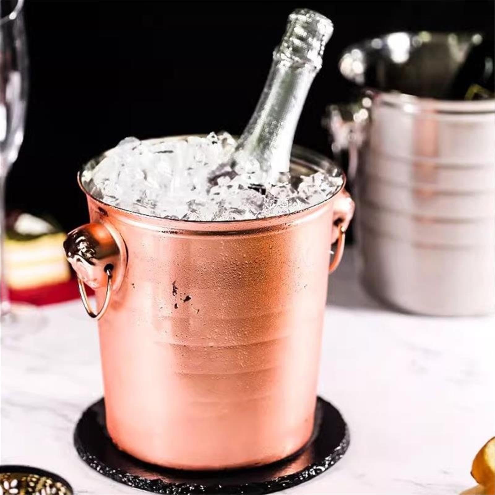 Cubo De Hielo con Cabeza Tigre Acero Inoxidable para Fiestas