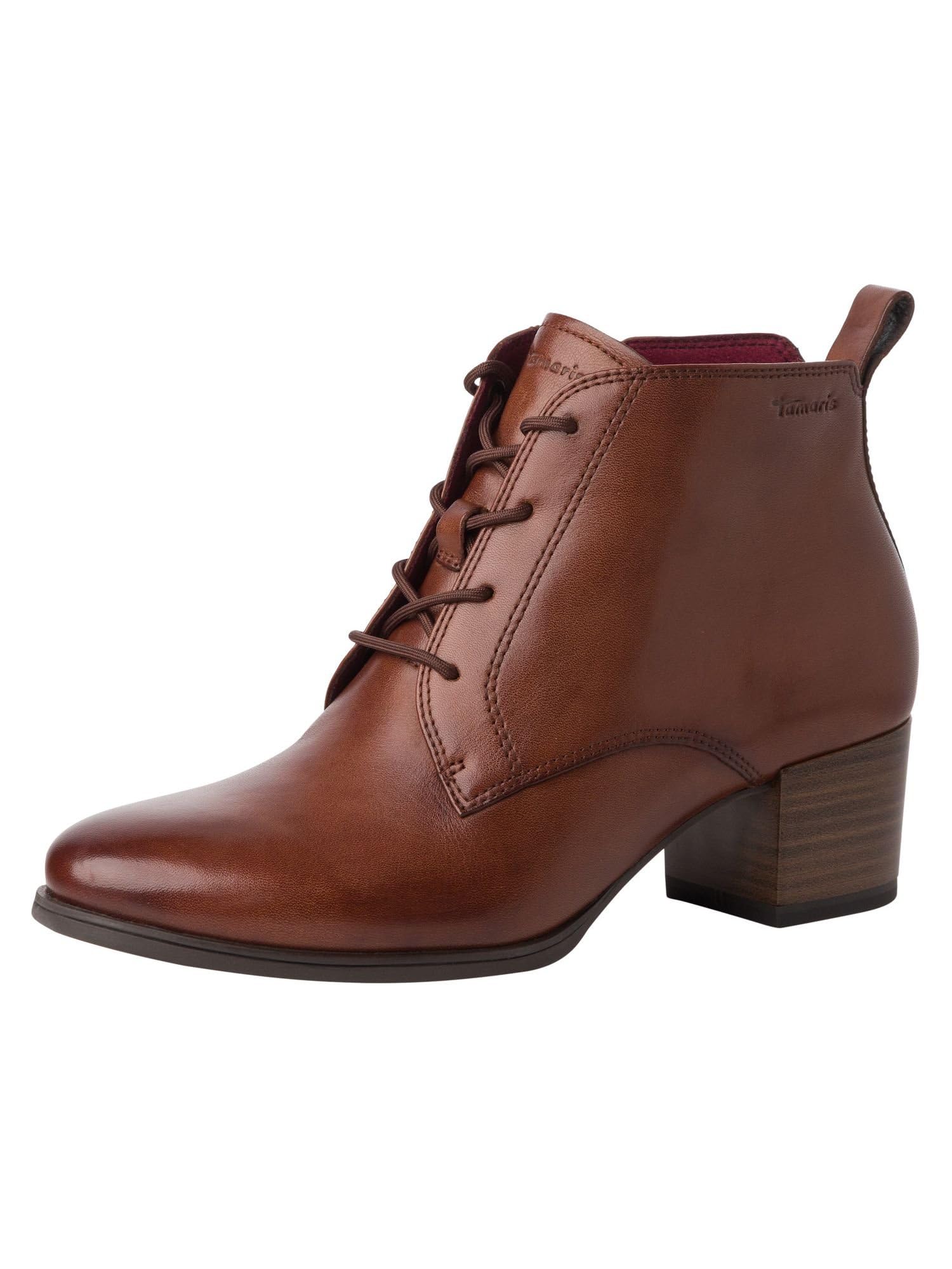 Tamaris Women's Flat Boots, Cognac, 6.5 UK