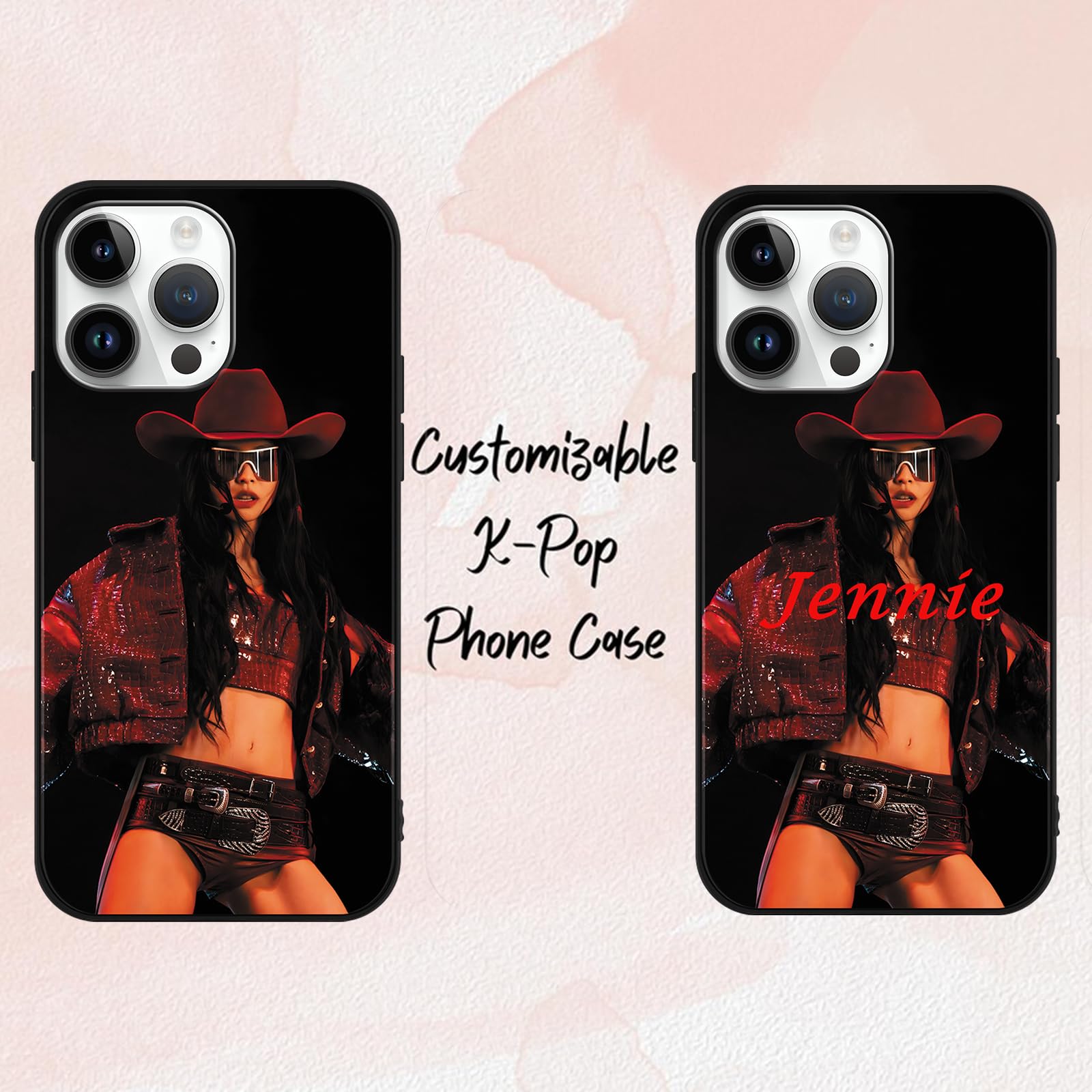 Coque Personnalisable pour Xiaomi Redmi Note 14 PRO 5G/Poco X7 5G 6.67'', Phone Case Kpop Star Blackpink Rose Jenny Lisa Jisoo Chanteur Désign Antichoc Photo Texte Custom Étui Housse de Téléphone
