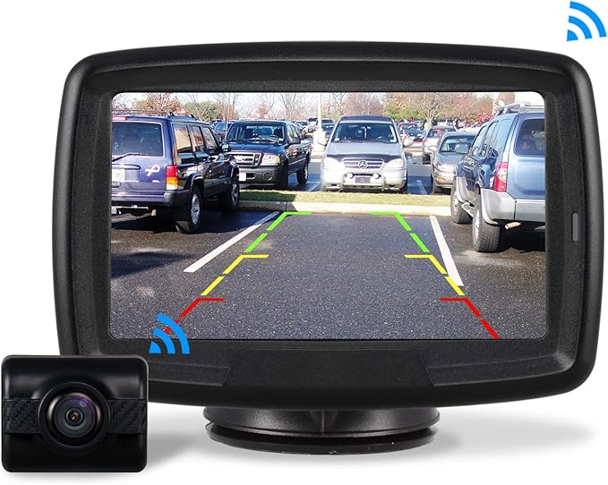 Amazon Auto Vox Td 2 デジタルバックモニター バックカメラ ワイヤレス トラック対応 電磁波干渉防止 ノイズ対策 正像 鏡像切替対応 ガイドライン表示あり 暗視機能 常時使用可能 オンダッシュモニター 車 バイク