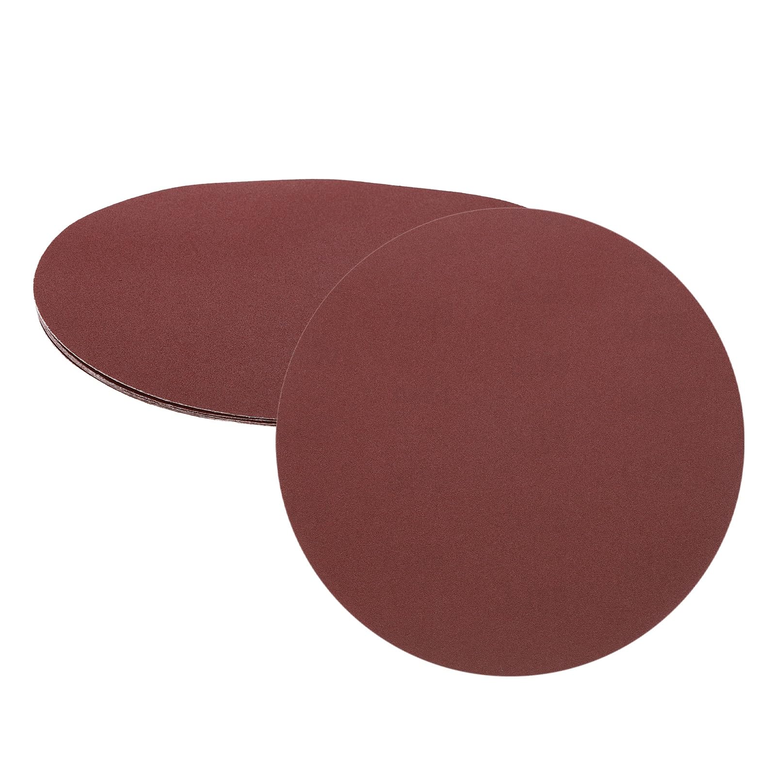 sourcing map 5pcs 200mm PSA Sanding Discs, 180 Grits Aluminum Oxide Self Adhesive Stick Back Sandpapers, No-Hole Round Wet/Dry Sander Papers, Sand Auto Car Paint, Wood, Metal