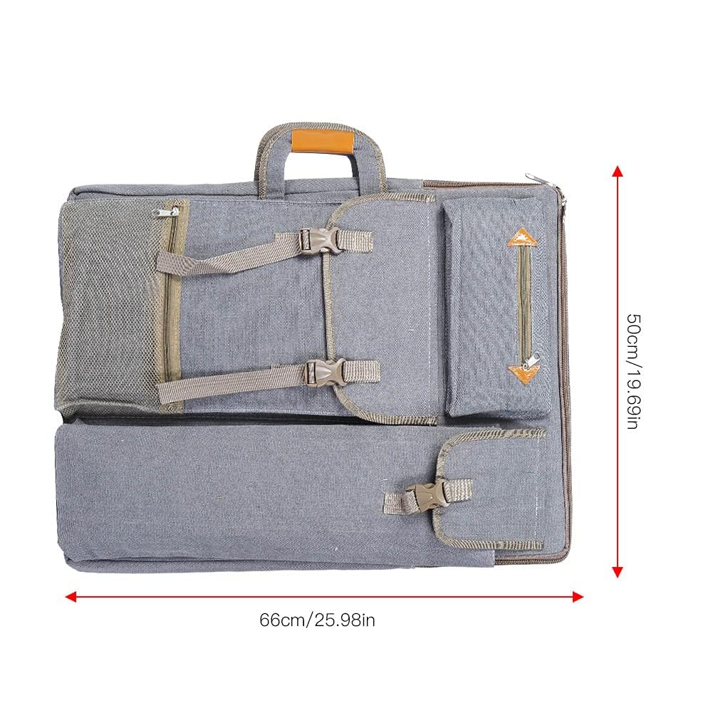 Zeichenbrett Rucksack, Multifunktionale Zeichenplatten Tasche Große Zeichenbretter Tasche wasserdichte Kunst Tragetasche Große Kunsttasche für Zeichnung Künstler Malerei 66 x