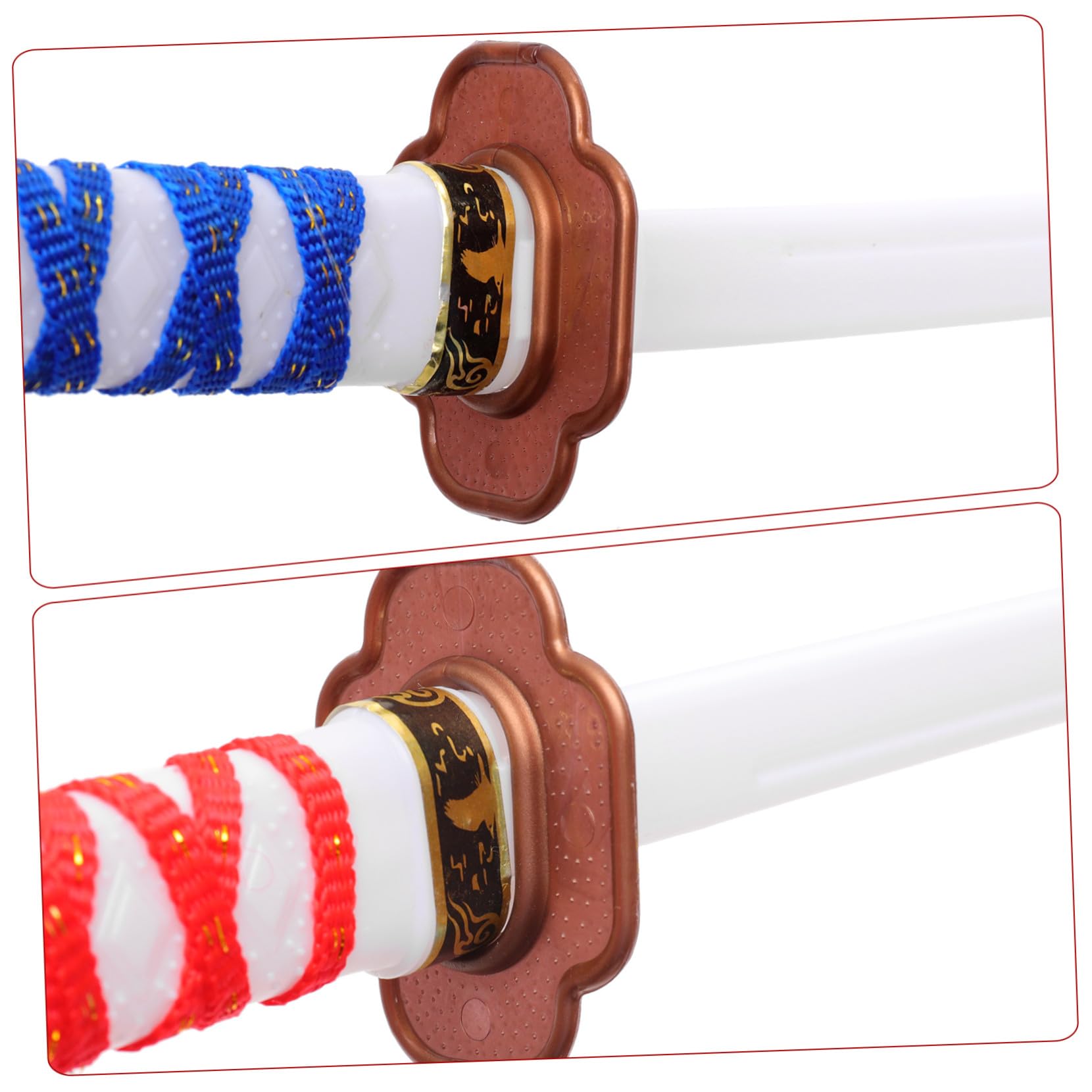 SOLUSTRE Set 3 Spade Giapponesi Per Bambini Giocattoli Di Cosplay Spade Lunghe Leggere Per Bomboniere Feste Compleanno 8-12 Anni Costume Halloween Giochi Creativi