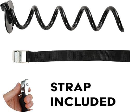 Miniatura 4 de Anclaje de tierra con correa de amarre de 10 pulgadas metal duradero y versátil fácil de usar para sostener tu tienda de campaña o cama elástica