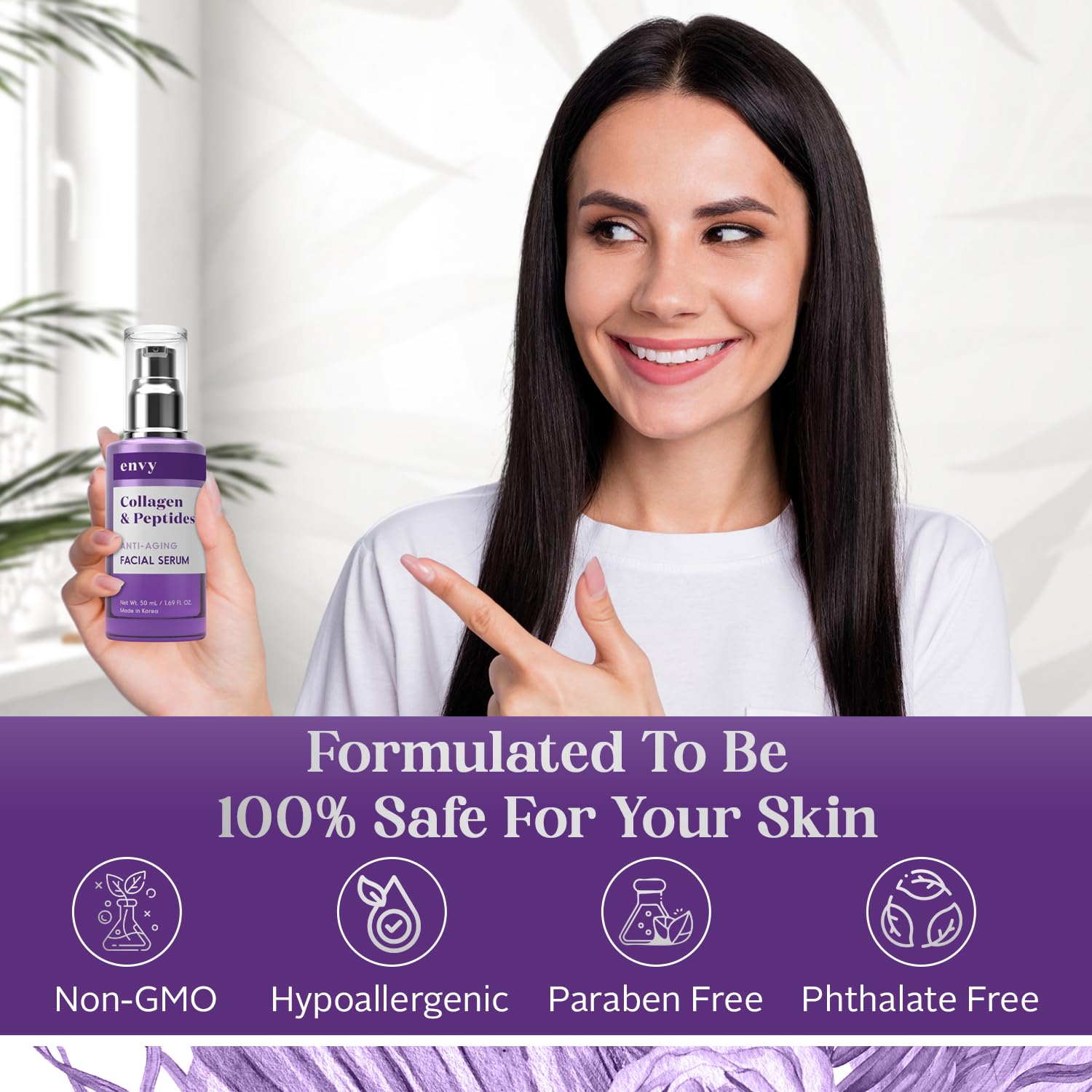 Amazon.com: Envy Collagen & Peptides Face Serum - Anti-Aging, Skin 