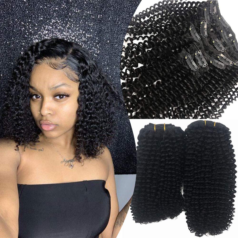 Komorebi 8A Grade Clip in Remy Hair Extensions Afro Curly