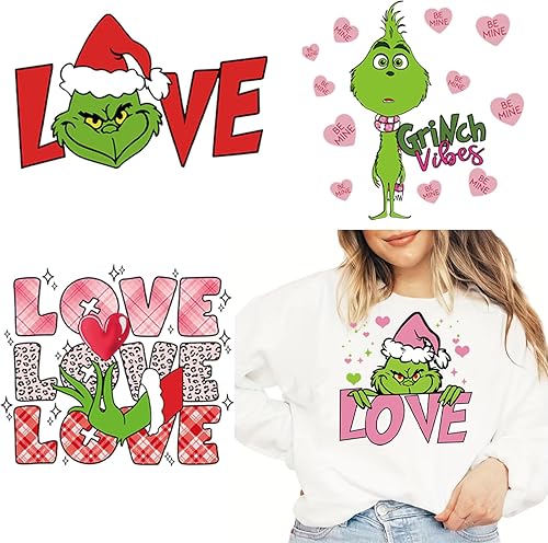 6 piezas de transferencia de San Valentín para camisetas para planchar para el día de San Valentín, parches adhesivos para planchar con bonito disponible en Yaxa Costa Rica