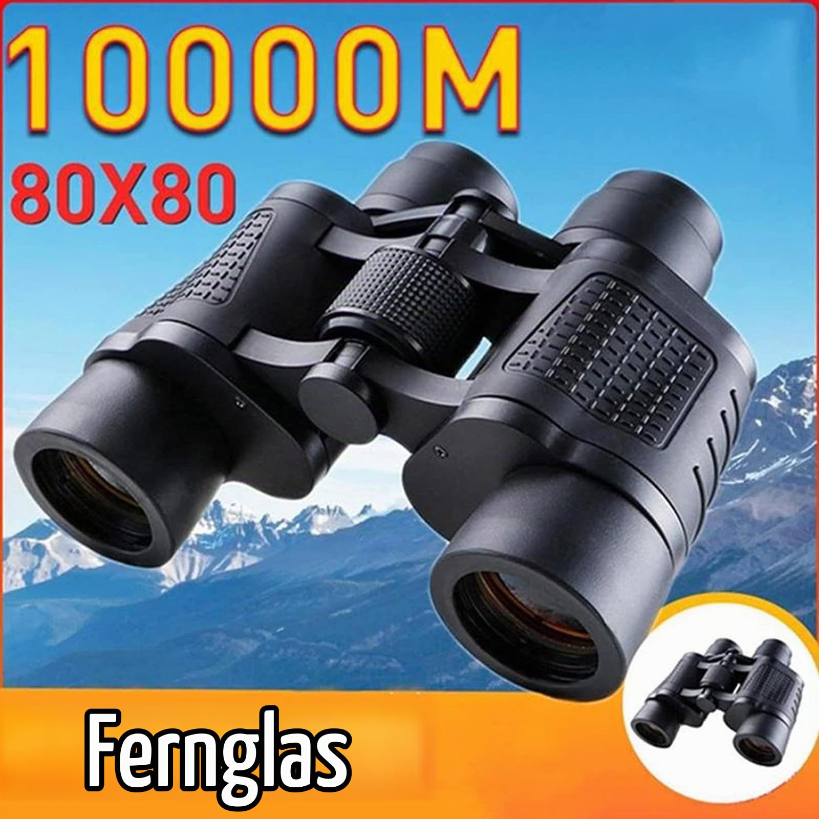 80x80 Hochleistungs-Fernglasteleskope 5000 m Professionelle Jagdreviere Ferngläser mit großer Reichweite Camping und Tourismus