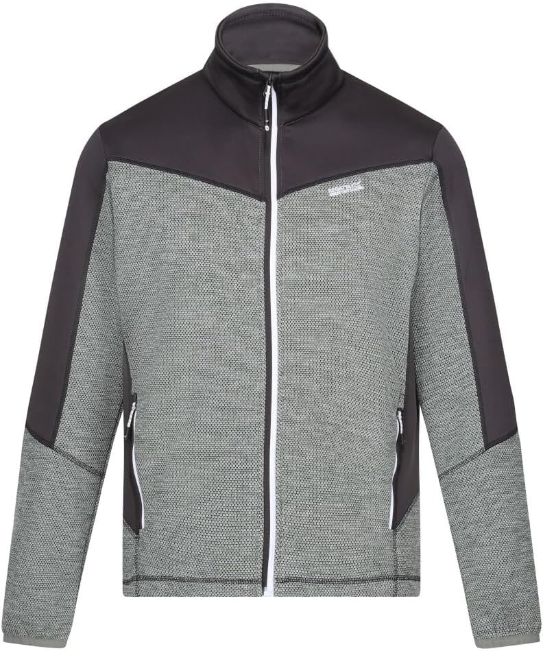 Regatta Mens Highton IV Full Zip Fleece Jacket (M) (Agave Green/Ash)