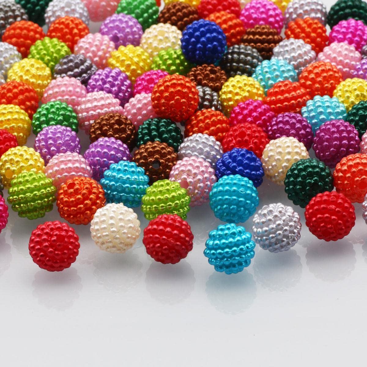 100 Runde Acryl-Perlen 10 Mm – Matt Glänzend, Gemischte Farben, Top-Qualität Für Schmuck & Basteln