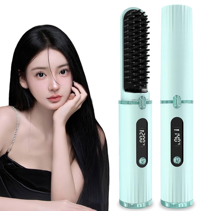 コードレスホットブラシ ヘアアイロン コードレスヘアアイロン ヒートブラシ 140～200℃