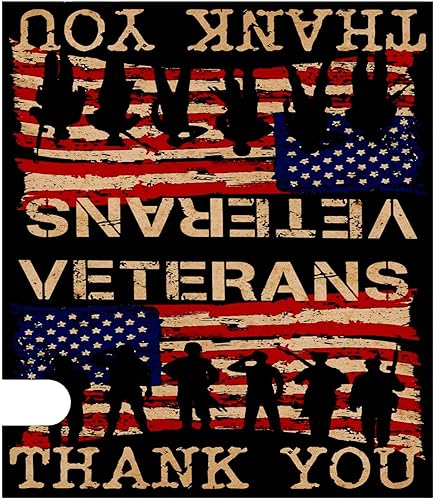 Miniatura 4 de Texupday Cubierta patriótica para buzón del Día de la Independencia de los Veteranos con tira magnética para el Día de los Caídos, tamaño estándar,