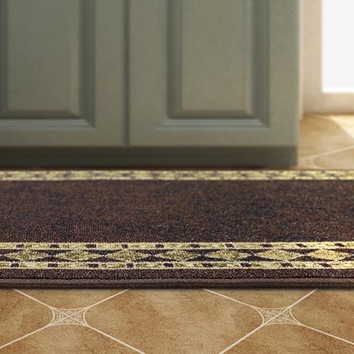 Miniatura 289 de Antep Rugs Alfombras modernas con bordes de 2 x 7 pies antideslizantes (antideslizante) de perfil bajo con parte trasera de goma para interiores