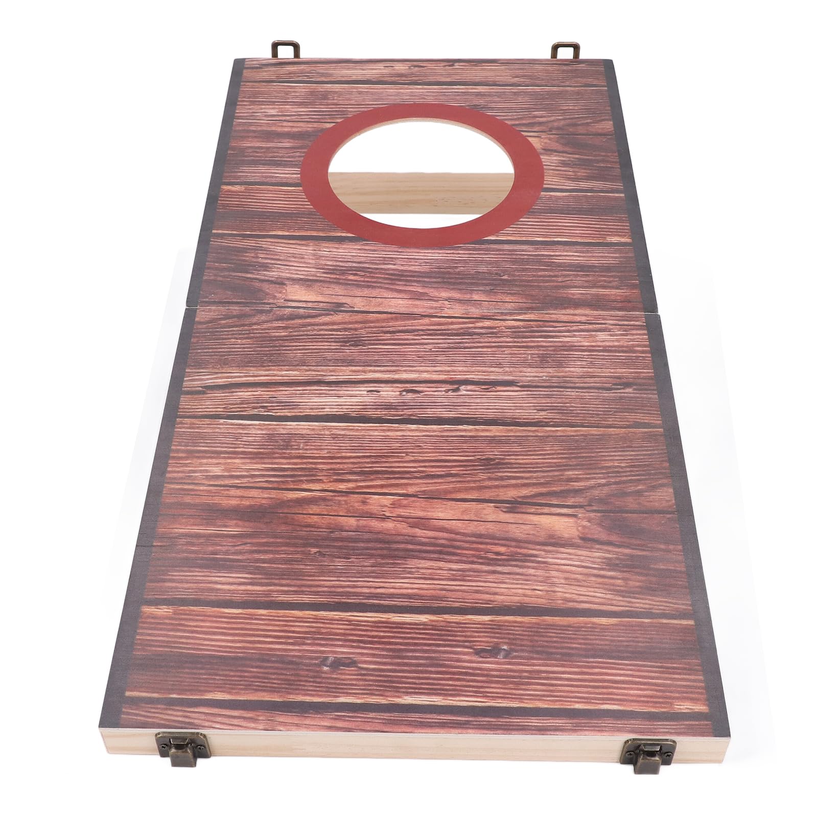 Tnfeeon Zestaw do Gry w Cornhole na świeżym Powietrzu, Drewniana Torba do Rzucania fasolą na Spotkania Rodzinne i Imprezy Podwórku, Kompaktowa Przenośna Konstrukcja Pasuje Tylnych Klap Piknikowych