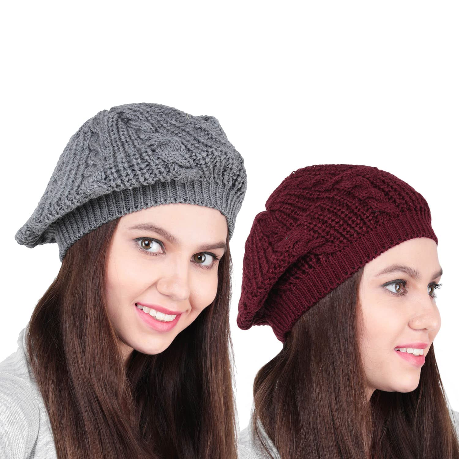 帽子 NEIGHBORHOOD KNIT BERET Buy BHARATASYA Pack of 2, Winter Woolen Knitted Beret Cap in Soft