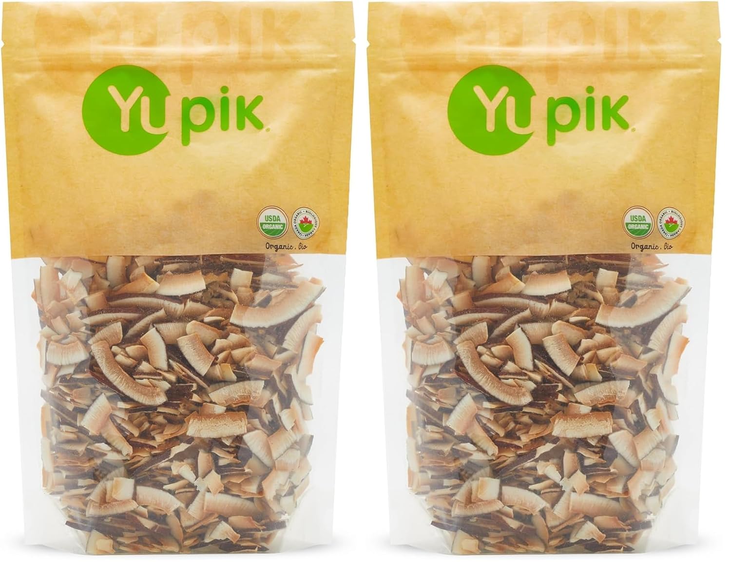 Yupik Organic Toasted Smiles, Coconut 35.2 Ounce (Pack of 2)