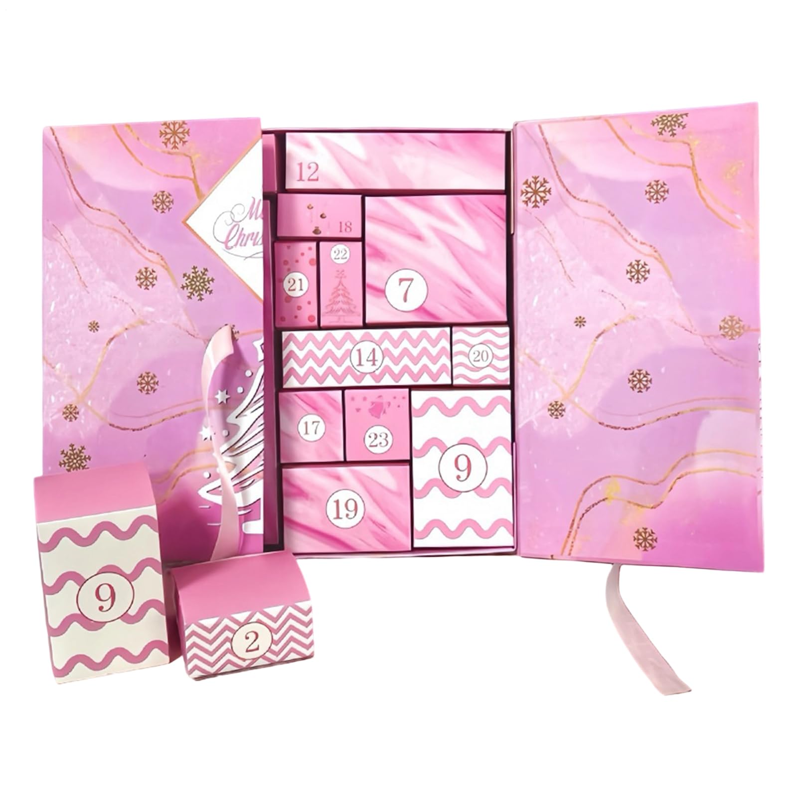 Calendario 'Avvento Vuoto Decorazioni Natalizie Riutilizzabili 24 Scomparti