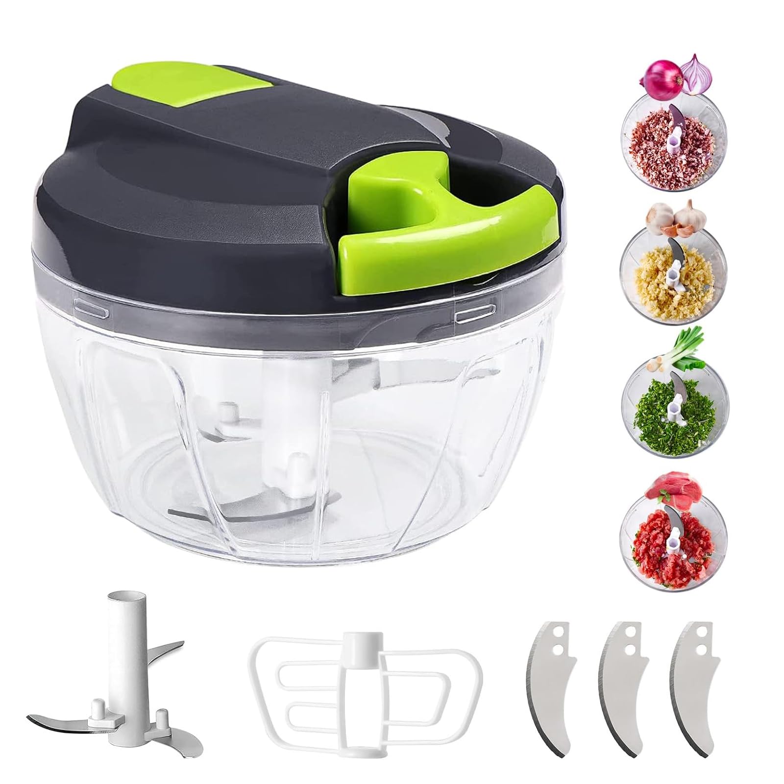 Zwiebelschneider Mit Seilzug - Manueller Gemüsezerkleinerer Für Küche