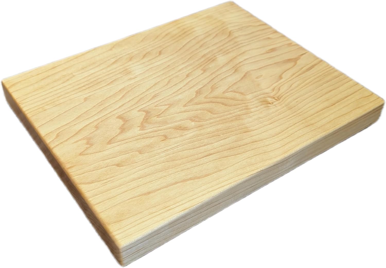 No Glue, One Piece Maple Wood - Thick Solid Hard Maple Cutting Board, Wholly Handmade in USA, Medium 11" x 9" x 1.1" (3 lb)