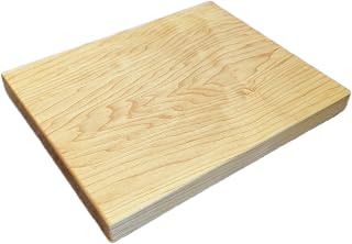 No Glue, One Piece Maple Wood - Thick Solid Hard Maple Cutting Board, Wholly Handmade in USA, Medium 11" x 9" x 1.1" (3 lb)